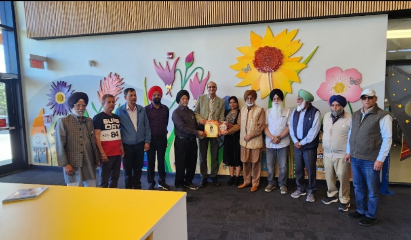 Release of poet Karamjit Singh Noor's book at Edminton (Canada).